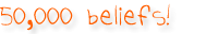50,000 beliefs!