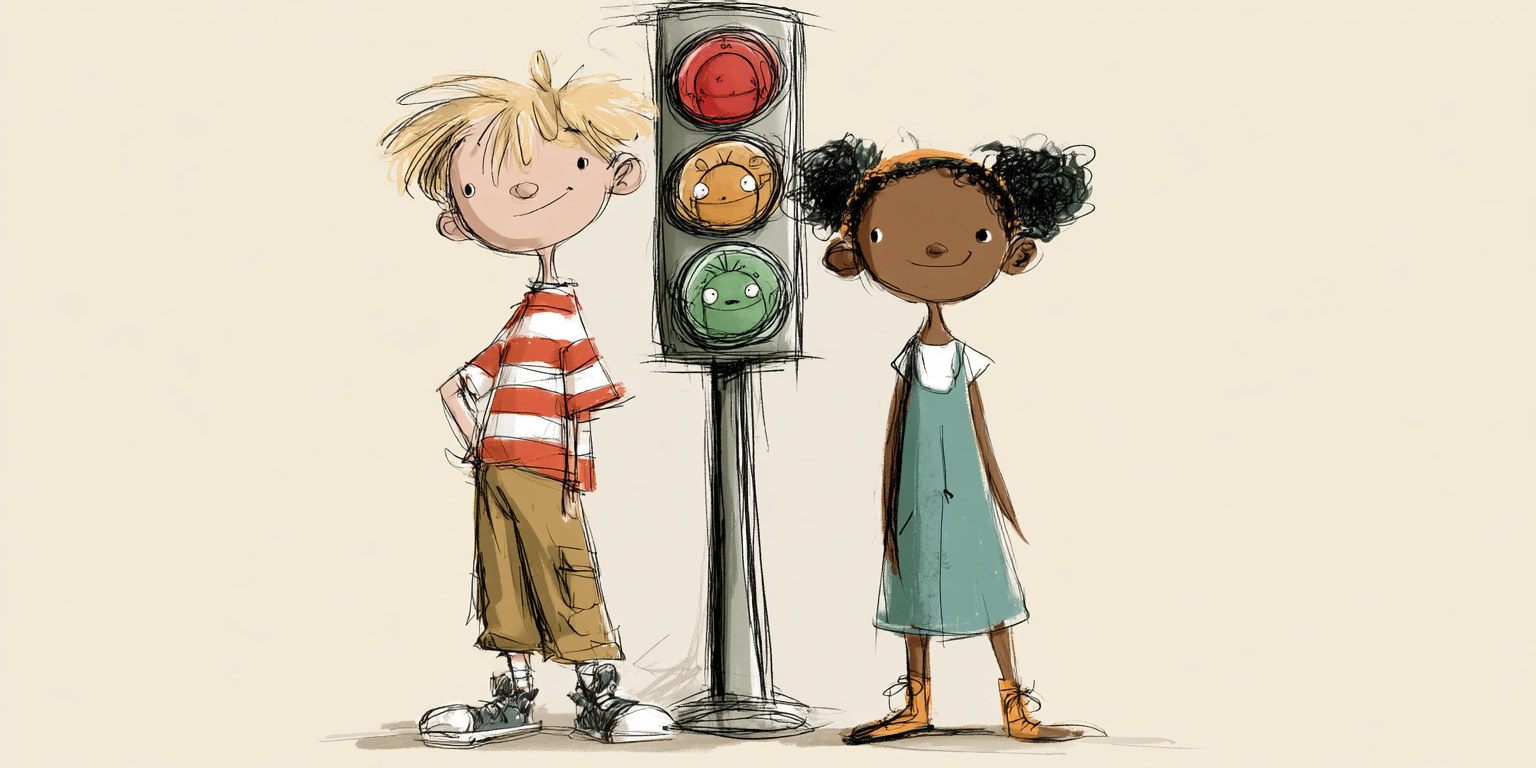 Traffic lights are operated by creatures who live inside them