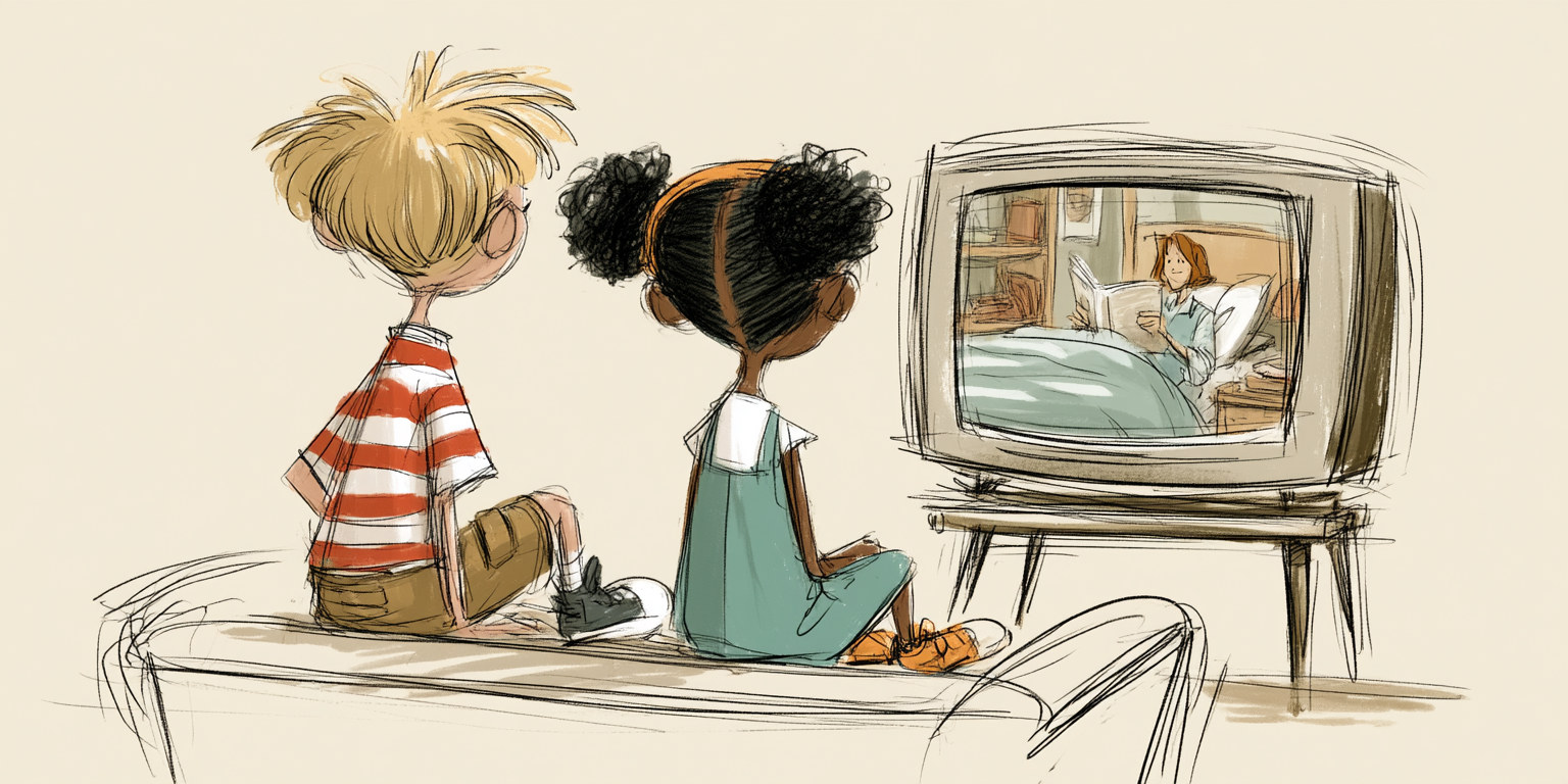 People on TV shows live inside the television